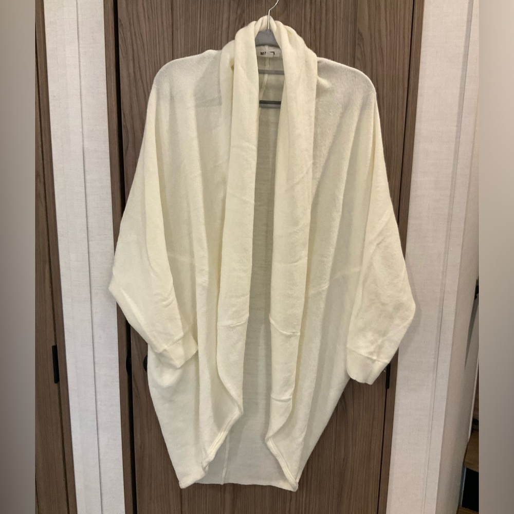 BB Dakota Womens Beige Long Sleeve Open Front Sweater Size M